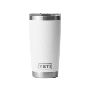 Company swag ideas white Yeti mug
