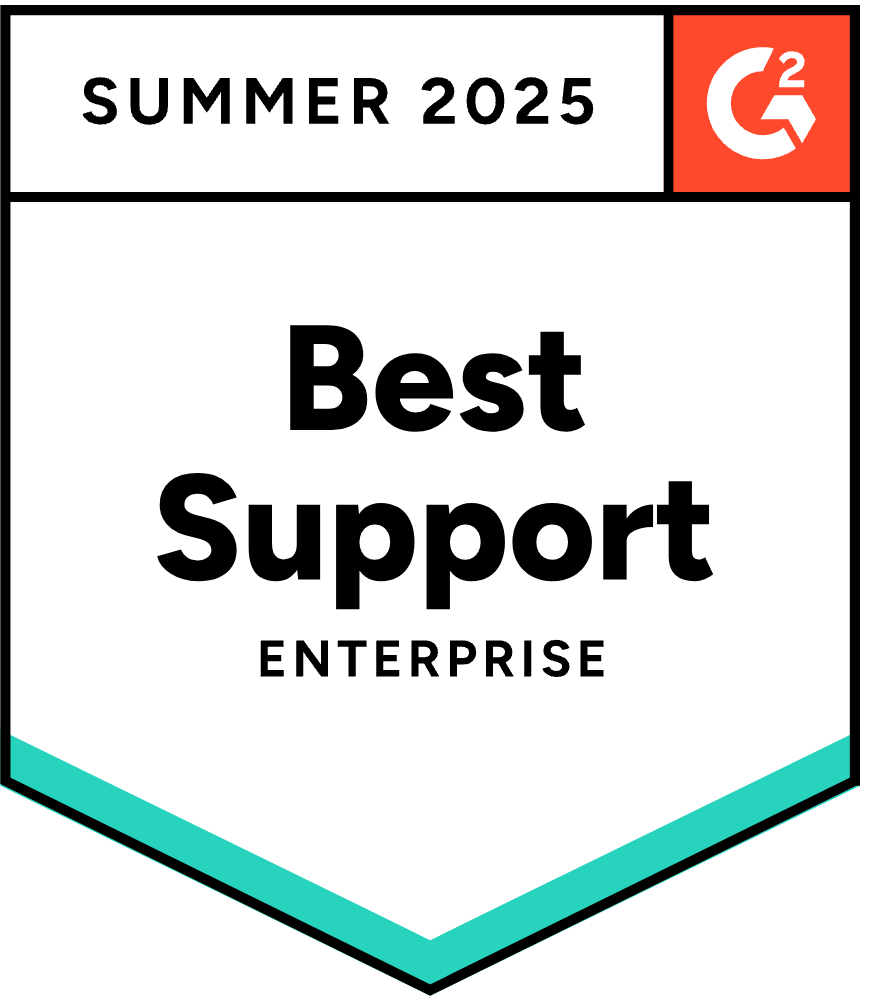 G2 Badge Summer 2025 awarding Printfection with Best Support